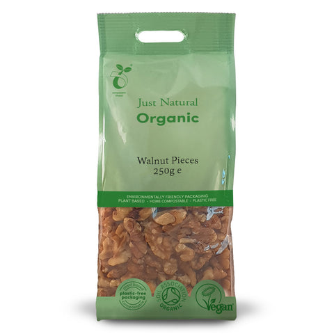 Just Natural Organic Walnut Pieces 250gr