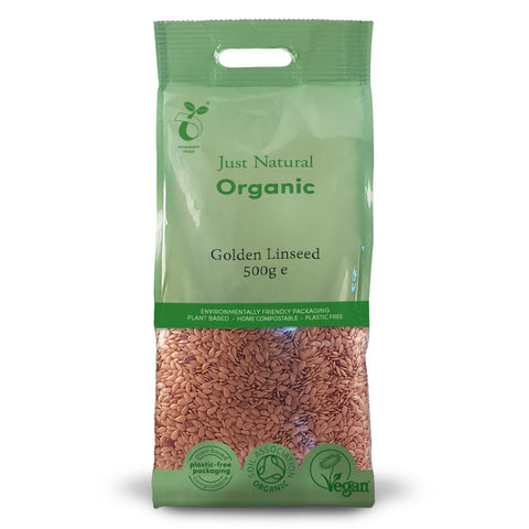 Just Natural Organic Golden Linseed 500gr