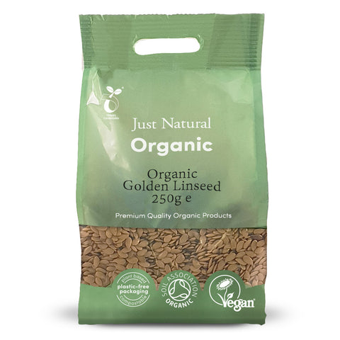 Just Natural Organic Golden Linseed 250gr