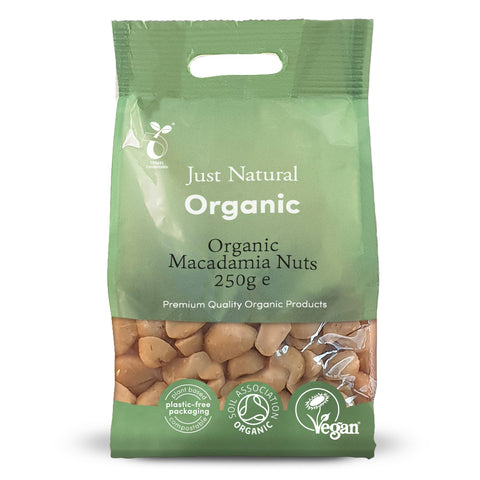 Just Natural Organic Macadamia Nuts 250gr