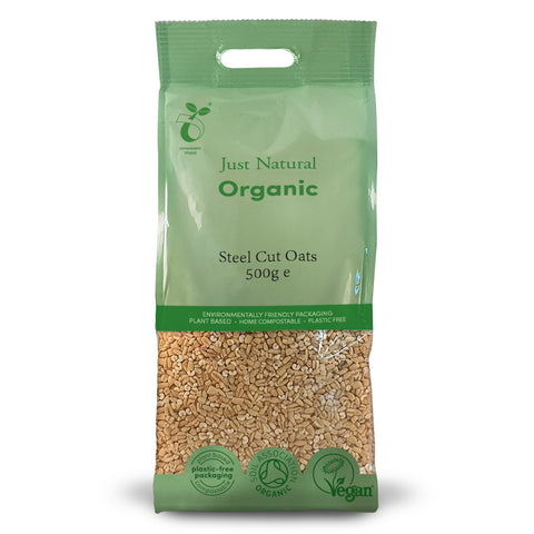 Just Natural Organic Steel Cut Oats 500g