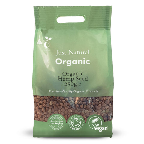 Just Natural Organic Hemp Seeds Whole 250g