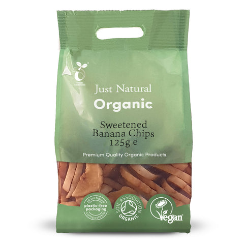 Just Natural Organic Banana Chips 125g