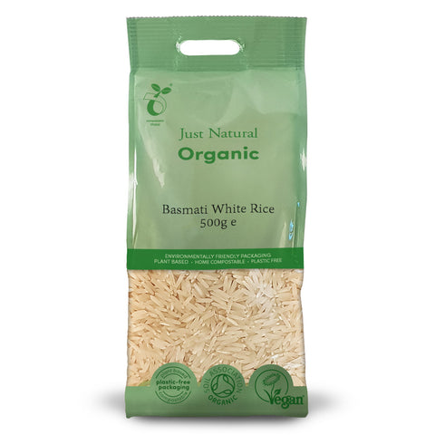 Just Natural Organic Basmati White Rice 500gr