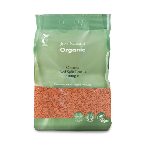 Just Natural Organic Red Split Lentils 1kg