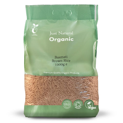 Just Natural Organic Basmati Brown Rice 1kg