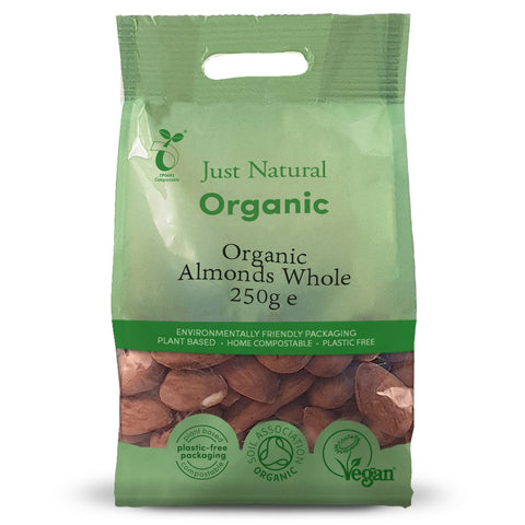 Just Natural Organic Almonds Whole 250g