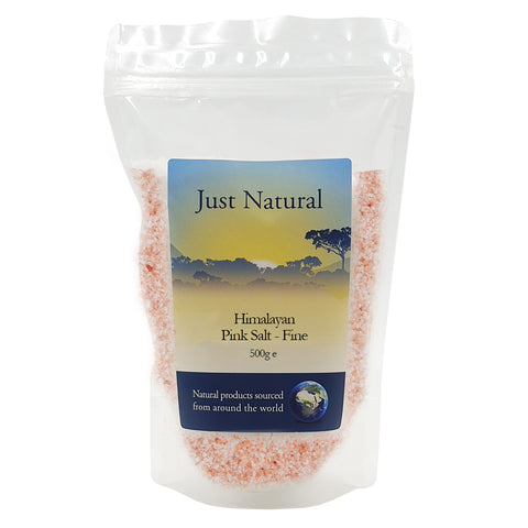 Just Natural Himalayan Rose Pink Salt - Fine 500g