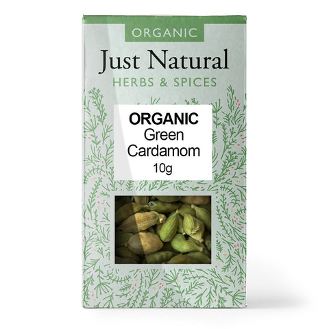 Just Natural Organic Cardamom Pods (Box) 10g