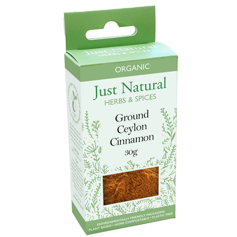 Just Natural Organic Ground Cinnamon (Box) 30g