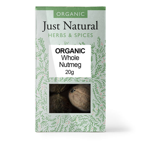 Just Natural Organic Whole Nutmeg (Box) 20g