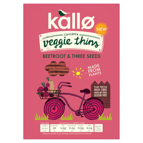 Kallo Beetroot Mixed Seeds Veggie Thins