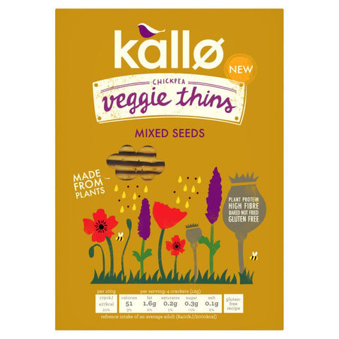 Kallo Mixed Seeds Veggie Thins