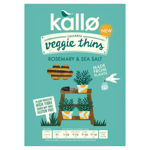 Kallo Rosemary and Sea Salt Veggie Thins