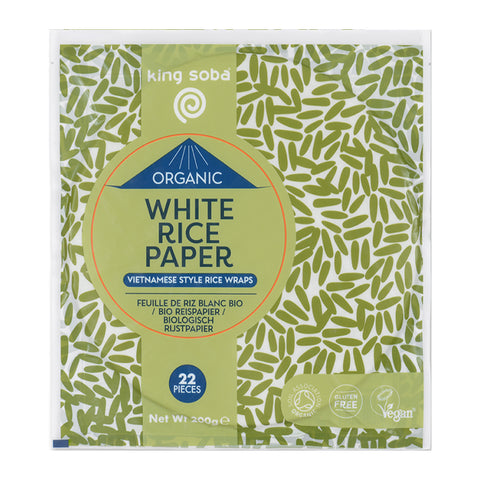 King Soba Organic White Rice Paper 200gr