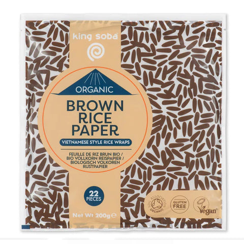 King Soba Organic Brown Rice Paper 200gr