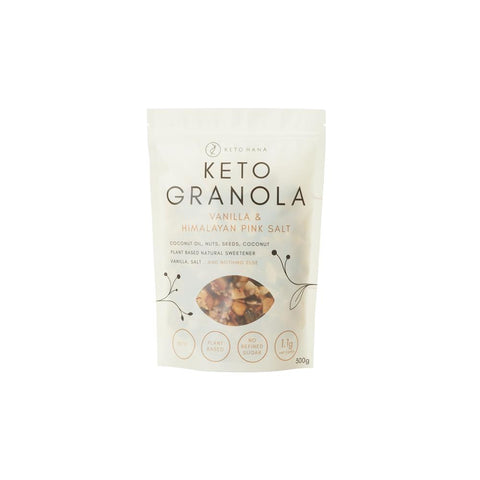 Keto Hana Vanilla & Pink Himalayan Salt Keto Granola 300g