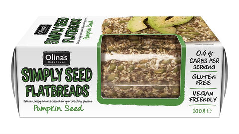 Olina's Gluten Free Pumpkin Seeds Flatbreads 100g