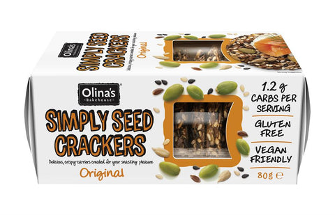 Olina's Gluten Free Original Seed Crackers 80g