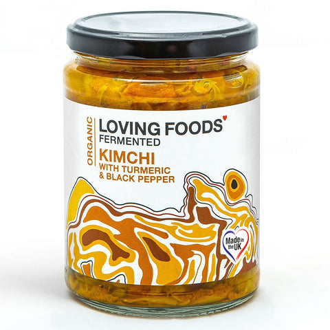 Loving Foods Organic Kimchi with Turmeric & Black Pepper 475g