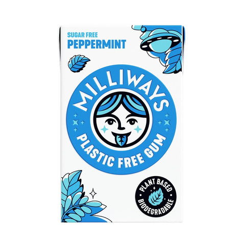 Milliways Peppermint Power Chewing Gum 19g