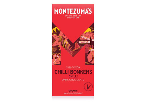 Montezuma's Chilli Bonkers Organic Dark Chilli 90g