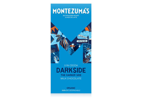 Montezuma's Dark Side Organic 54% Milk Chocolate 90g