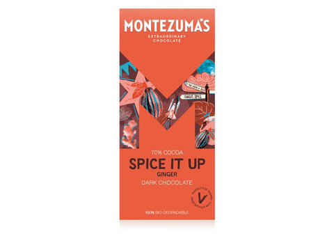 Montezuma's Spice It Up Dark Chocolate with Dragon Ginger 90g