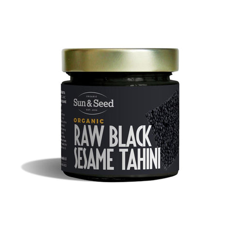 Sun & Seed Organic Raw Black Sesame Tahini 200g