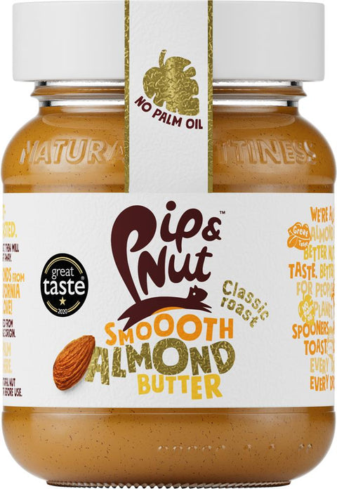 Pip & Nut Smooth Almond Butter Jar 170g