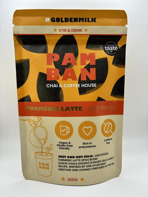 Pamban Chai & Coffe House Stir & Drink Turmeric Latte 100g