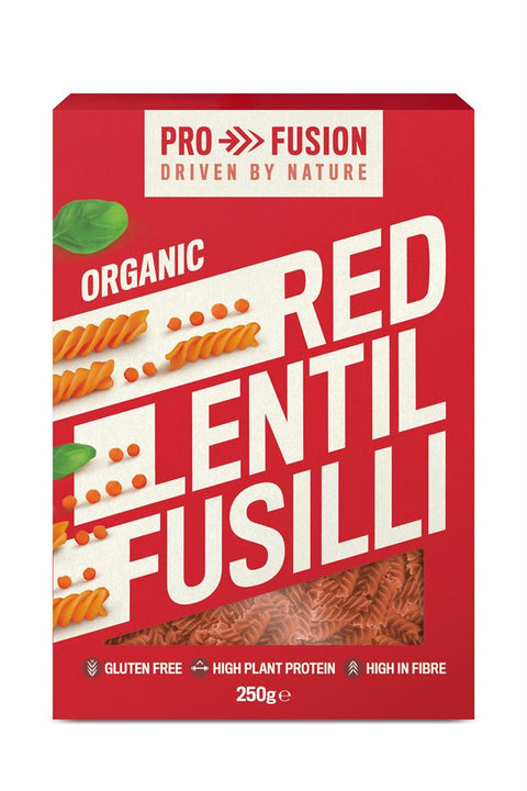 Profusion Organic Red Lentil Fusilli 250gr