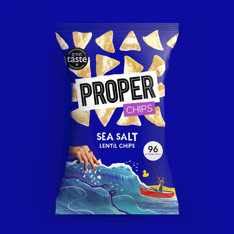 ProperChips Sea Salt Lentil Chips 85g