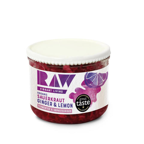 Raw Health Organic Sauerkraut Ginger & Lemon 410g