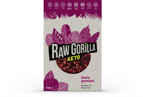 Raw Gorilla Organic Keto Berry Granola 250g