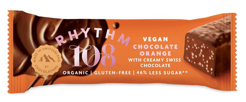 Rhythm Chocolate Orange with Swiss Dark Chocolate Bar 33g