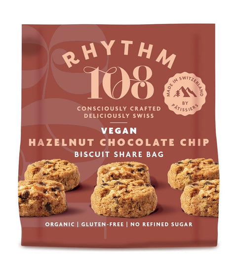 Rhythm 108 Swiss Vegan Hazelnut Chocolate Chip Share Bag