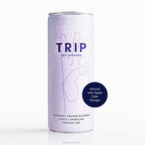 Trip CBD Infused Drink with Raspberry Orange Blossom