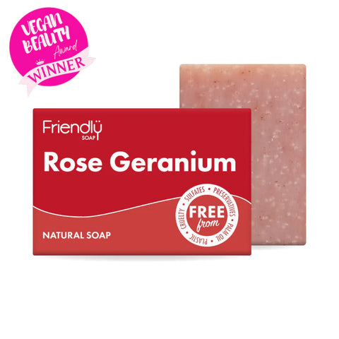 Friendly Rose Geranium Natural Soap