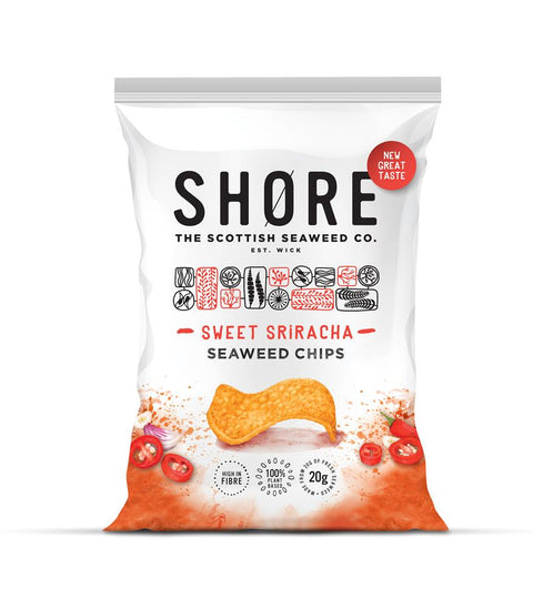 Shore Sweet Srirarcha Seaweed Chips 80gr