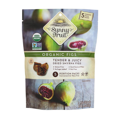 Sunny Fruit Dried Soft Figs Multipack Organic 5x50g Pack