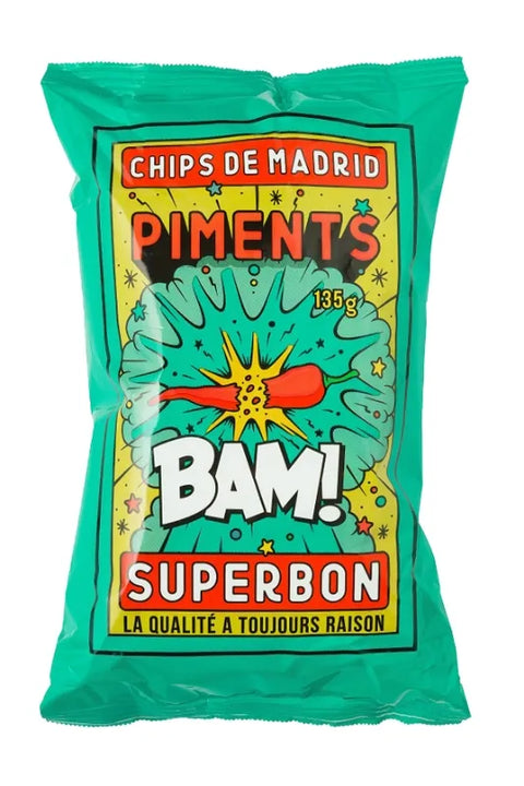 Superbon Chips GF Pimento 135gr