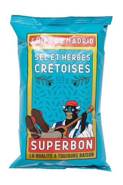 Superbon Chips GF Salt & Cretan Herbs 135gr