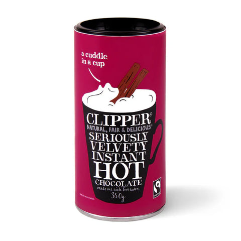 Clipper Fairtrade Seriously Velvety Instant Hot Chocolate 350g