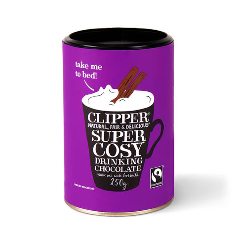 Clipper Fairtrade Super Cosy Drinking Chocolate 250g