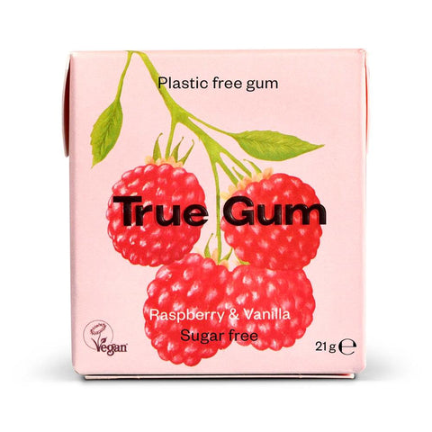 True Gum Raspberry & Vanilla Chewing Gum