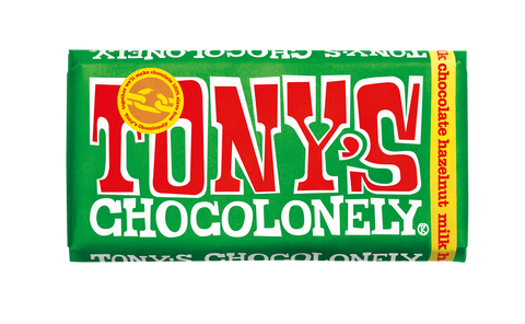 Tony's Chocolonely Milk Hazelnut 32% 180gr