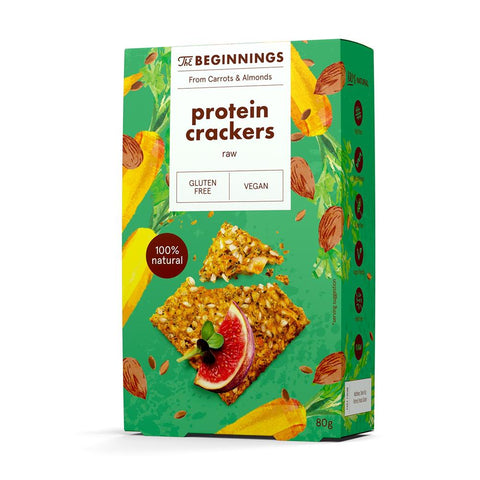 The Beginnings Raw Original Protein Crackers 80gr