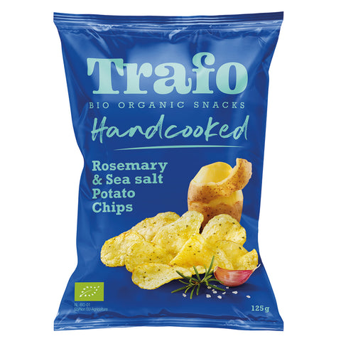 Trafo Organic Handcooked Crisps Rosemary & Himalaya Salt 125g