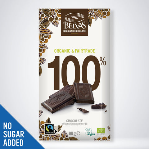 Belvas Organic Tablet Chocolate 100% – Origin: Peru (Piura)